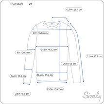 TRUE CRAFT Womens  Step Hem Crew Neck Sweater 2X NWT $44 - £14.21 GBP