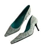 Shoes of Prey Womens Shoes Heels Pumps Size 39.5 Lace Over Gray Wedding  - £42.84 GBP
