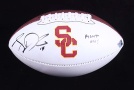 Sam Darnold Signed USC Trojans Logo Football Inscribed &quot;Fight On!&quot; (Fana... - $197.01