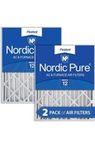 Nordic Pure 16x24x4 MERV 12 Pleated AC Furnace Air Filters 2 Pack - $58.40