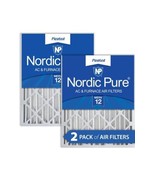 Nordic Pure 16x24x4 MERV 12 Pleated AC Furnace Air Filters 2 Pack - $58.40