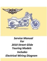 2010 Harley Davidson Street Glide Touring Models Service Manual - £20.40 GBP