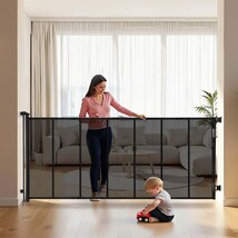 VEVOR Retractable Baby Gate, Extends to 120 inch Extra Wide, 38.5 inch Tall - $50.99