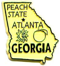 Georgia The Peach State Fridge Magnet - £5.47 GBP