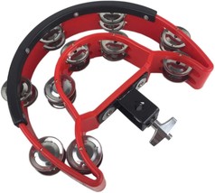 Drum Set Tambourine with Mounting Eye Bolt,Hi Hat tambourine(Black,Red) (10 - $35.99