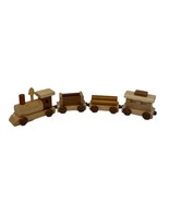 Vintage Applause Candy Cane Lane Wooden Train Set - $18.99