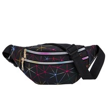 New Laser Holographic Fanny Pack Feminina Slim Shiny Neon Waist Bag PVC Waterpro - £10.43 GBP
