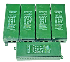 Lot of 5 Avaya PoE Injector Power Supply for Avaya 9608 9611G 9621G 9641... - $514.09 MXN