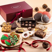 Dulcet Gift Baskets Gourmet Christmas Red Velvet Cakes Gift Basket Filled with R - $119.99