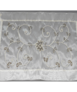 Lot Of 10 Luxury Linens Charger Placemats Ivory Fabric With Glass Bead A... - $90.40 CAD