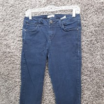 Kensie Jeans Women 28 Blue Ankle Biter Mid Rise Stretch Denim Pants - £14.44 GBP