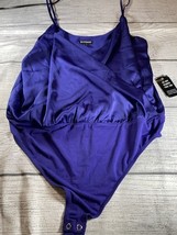 NWT! EXPRESS Size L Women&#39;s Bodysuit Top Royal Blue - $18.00