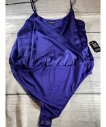 NWT! EXPRESS Size L Women&#39;s Bodysuit Top Royal Blue - $335.37 MXN