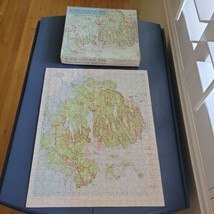 Maine Map Puzzle 500 Pc Acadia National Park Mount Desert Island COMPLET... - $24.95