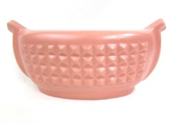 Vtg Pink Wing #760 Pink Pleated Art Deco Bowl (9&quot; X 4&quot; X 4 1/2&quot;) Htf - £35.61 GBP