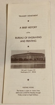 Vintage Treasury Department Brochure Washington DC BRO3 - $8.90