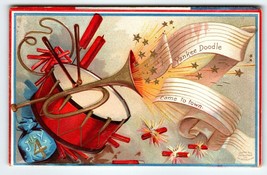 4th Of July Postcard Ellen Clapsaddle Drum Fireworks Horn Yankee Doodle Germany - £12.70 GBP