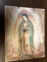 Our Lady of Guadalupe Image set on Wood Pallet,  New - £23.73 GBP