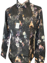 Matinique 'Robo' Black Floral Slim Fit Button Up Dress Shirt, Men's Size... - €24,28 EUR