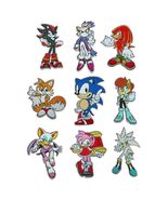 SET OF 9 SONIC THE HEDGEHOG IRON ON PATCHES Character Embroidered Appliq... - $29.95
