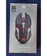 Samurai Optical Gaming Mouse - Adjustable DPI, Ambidextrous Design - $19.64