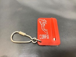 Vintage Souvenir Keyring CORFU Keychain KERKIRA Ancien Porte-Clés GREEK ... - $8.31