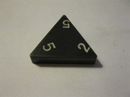 1985 Tri-ominoes Board Game Piece: Triangle # 2-5-5 - $1.00