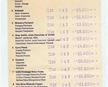 Fini Modena Ristorante Receipt 1970&#39;s Modena Italy VAT 69 advertising on... - $17.82