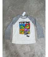 Jumping Beans Boy&#39;s Ninja Turtle Long Sleeve Graphic Shirt, Grey Size 2T - $220.95 MXN