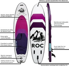 10 Ft 6 in with Premium Paddle Board Accessories + 2P Air Valve + Repair... - $437.22