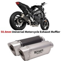 50.8mm Universal Motorcycle Exhaust Pipe Escape Moto Modified Carbon Fib... - €235,60 EUR+