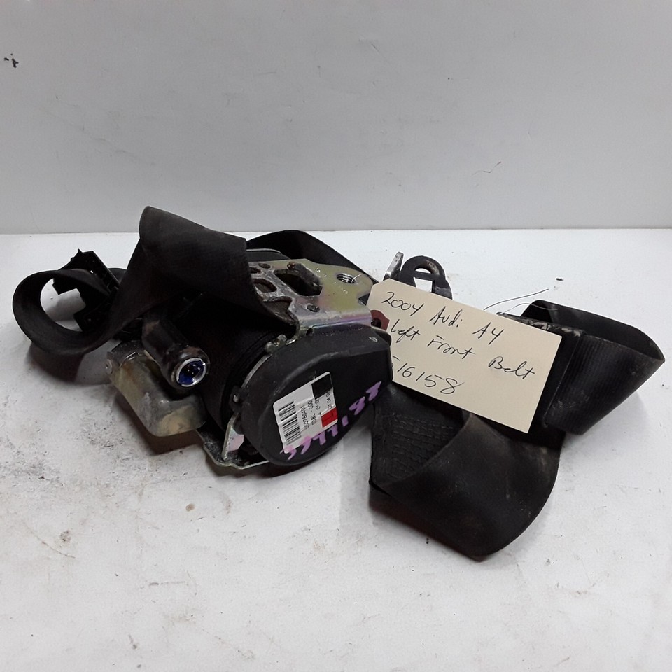 02 03 04 05 06 07 08 Audi A4 left drivers front black seat belt retracto... - $55.23
