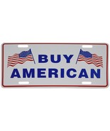 Buy American White 6&quot;x12&quot; Aluminum License Plate - $6.71 CAD