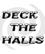 Deck the Halls Font 1smp-Digital ClipArt-Art Clip-Gift Tag-T shirt-Jewel... - $5.00