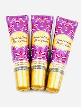 Bath & Body Works Lip Gloss LOT of 3 Sparkling Berrytini .47 oz Sealed NEW - $14.99
