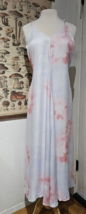 New ZARA Tie Dye Maxi Slip Dress Strappy Sleeveless Size Small Tie Die - £40.05 GBP