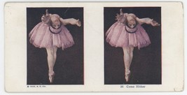 1925 Stereoview Come Hither Beautiful Ballerina Dancer in Pink Tutu on Point. - £9.66 GBP