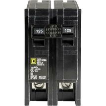 Square D 125 amps 2-Pole Circuit Breaker HOM2125CP - $129.95