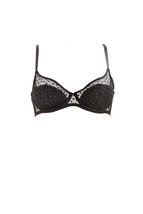 L&#39;agent By Agent Provocateur Womens Bra Elegant Padded Printed Black Size Uk 32B - £38.83 GBP