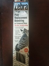 Zebra S-Twist Compound Bowstring 56 1/2&quot; White &amp; Black New Replacement A... - $21.73