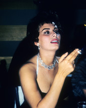 Sophia Loren elegant stunning look candid smoking cigarette 1950&#39;s 16x20 Canvas - £54.05 GBP