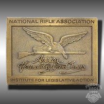 Vintage Belt Buckle NRA National Rifle Association Institute for Legislative Act - £26.30 GBP