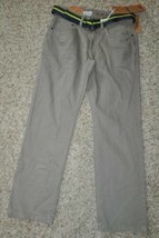 Mens Jeans Belted Slim Straight Leg Urban Pipeline Gray $50 NEW-size 29x30 - £17.11 GBP