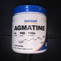 Nutricost Agmatine 100 Grams - 100 Servings of 1000mg Pure Agmatine Sulfate - $17.99