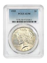 1935 $1 PCGS AU58 - $127.31