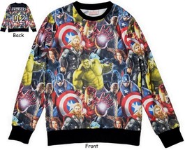 Marvel Avengers Age of Ultron Adult All Over Print Sweatshirt (Size: Medium) - £19.77 GBP