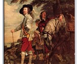 Charles I at the Hunt Painting By Anthony van Dyck UNP DB Postcard  W21 - £3.12 GBP