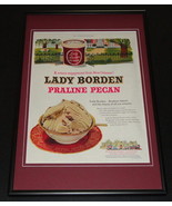 1953 Lady Borden Ice Cream ORIGINAL Framed 12x18 Vintage Advertisement D... - £46.51 GBP