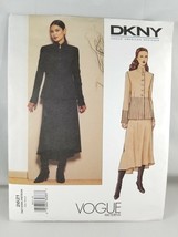 Vogue Donna Karan DKNY Jacket Skirt Sewing Pattern 2621 Misses Size 10 - £13.50 GBP