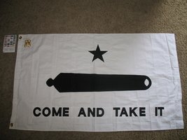 3x5 Come &amp; Take It Gonzales Flag Cotton Flag Embroidered Sewn Includes C... - £54.18 GBP